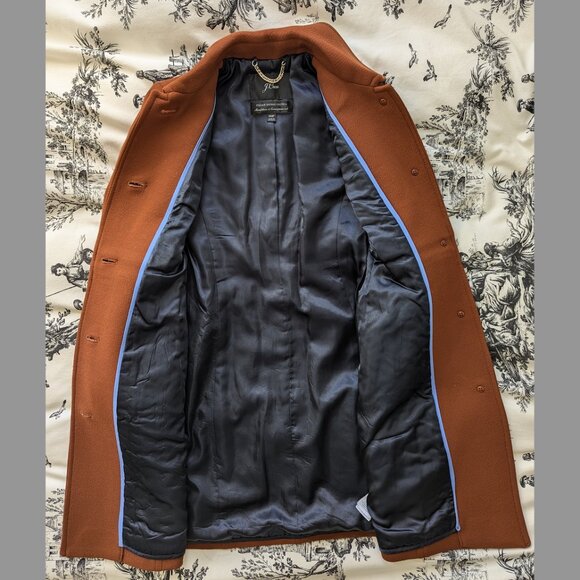 J.Crew lady day topcoat in Italian double-cloth wool blend, color Brown - Picture 2 of 7